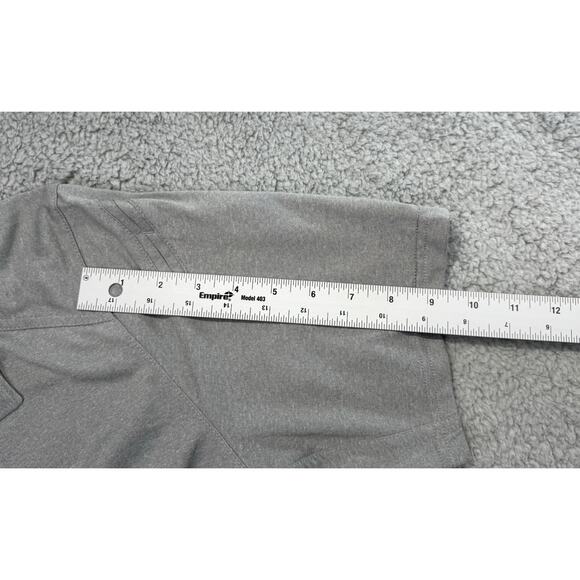511 Tactical Gray Polo Shirt Snap Button Performance Size Large - Picture 8 of 12